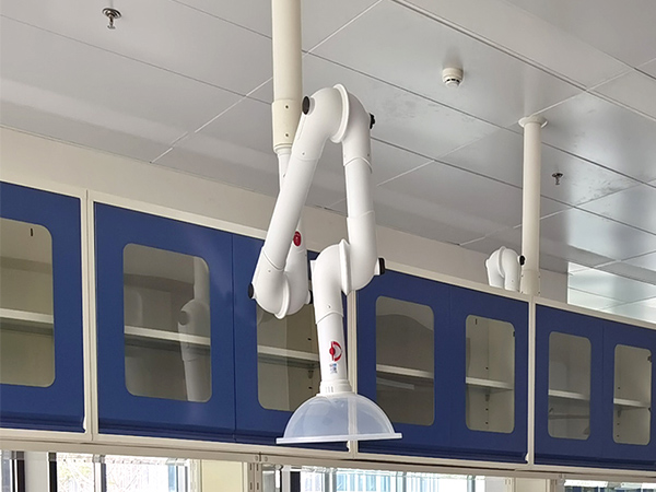 實驗室萬向排氣罩PP三節可調化驗室 實驗室抽氣罩